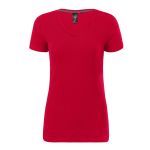Damen T-Shirt mit tieferem Ausschnitt Malfini Action V-Neck 701 weiß