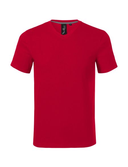 Herren T-Shirt Malfini Action V-Ausschnitt 700 weiß