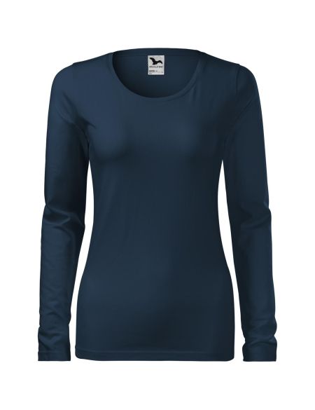 Damen Langarm T-Shirt Malfini Slim 139 weiß