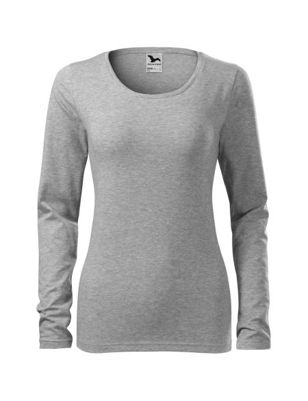 Damen Langarm T-Shirt Malfini Slim 139 weiß