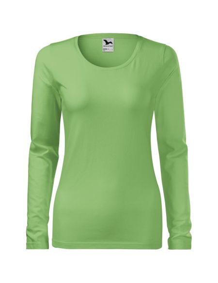 Damen Langarm T-Shirt Malfini Slim 139 weiß