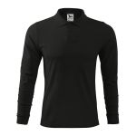 Herren Langarm-Poloshirt Malfini Single J. LS 211 weiß