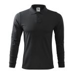 Herren Langarm-Poloshirt Malfini Single J. LS 211 weiß