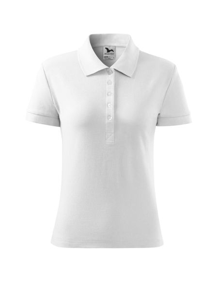 Damen Poloshirt Malfini Cotton Heavy 216 weiß