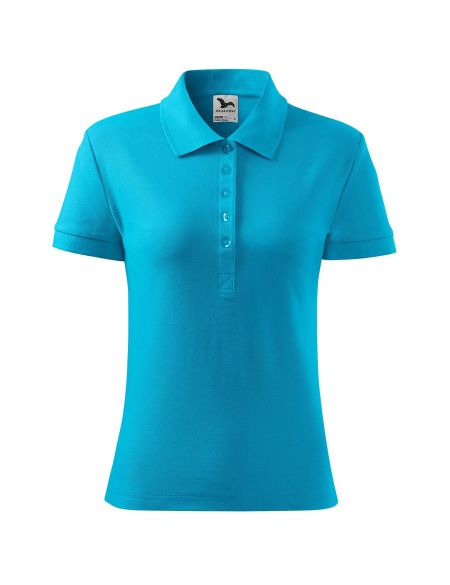 Damen Poloshirt Malfini Cotton Heavy 216 weiß