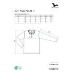 Herren Langarm-Poloshirt Malfini Pique Polo LS 221 weiß