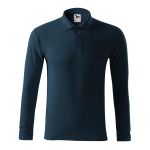 Herren Langarm-Poloshirt Malfini Pique Polo LS 221 weiß