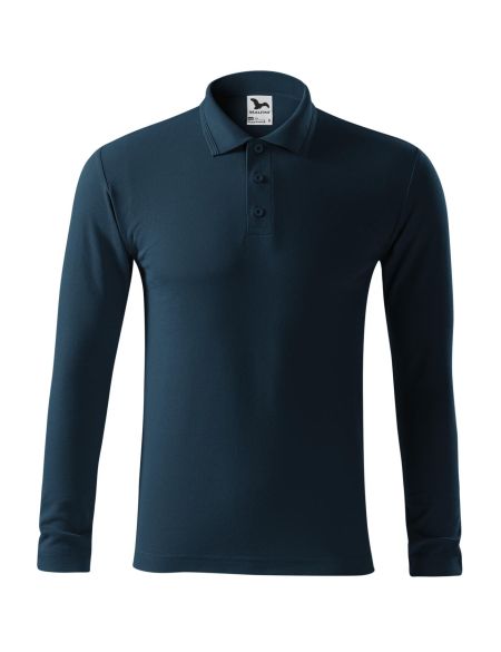 Herren Langarm-Poloshirt Malfini Pique Polo LS 221 weiß