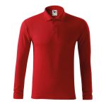 Herren Langarm-Poloshirt Malfini Pique Polo LS 221 weiß