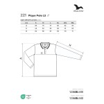 Herren Langarm-Poloshirt Malfini Pique Polo LS 221 weiß