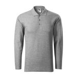 Herren Langarm-Poloshirt Malfini Pique Polo LS 221 weiß