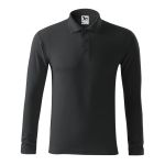 Herren Langarm-Poloshirt Malfini Pique Polo LS 221 weiß