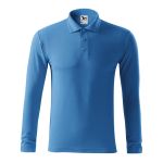 Herren Langarm-Poloshirt Malfini Pique Polo LS 221 weiß