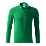 Herren Langarm-Poloshirt Malfini Pique Polo LS 221 weiß
