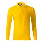 Herren Langarm-Poloshirt Malfini Pique Polo LS 221 weiß