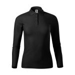 Damen Langarm-Poloshirt Malfini Pique Polo LS 231 weiß