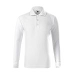 Kinder Langarm-Poloshirt Malfini Pique Polo LS 241 weiß