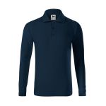 Kinder Langarm-Poloshirt Malfini Pique Polo LS 241 weiß
