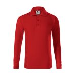 Kinder Langarm-Poloshirt Malfini Pique Polo LS 241 weiß