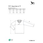 Kinder Langarm-Poloshirt Malfini Pique Polo LS 241 weiß