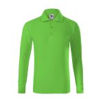 Kinder Langarm-Poloshirt Malfini Pique Polo LS 241 weiß