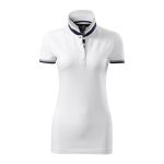 Damen Poloshirt Malfini Collar Up 257 weiß