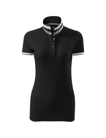 Damen Poloshirt Malfini Collar Up 257 weiß