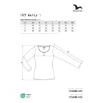 Women's long-sleeved T-shirt Malfini FIT-T LS 169 white
