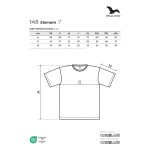 Unisex T-Shirt Malfini Element weiß