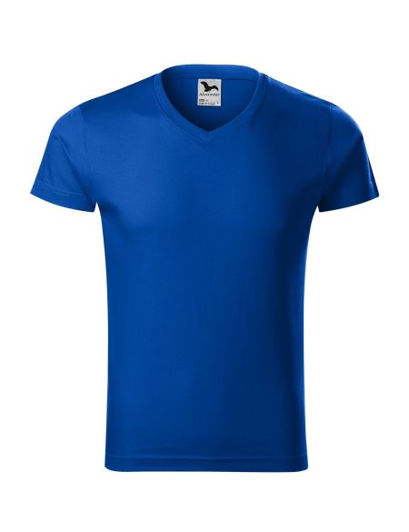 Herren T-Shirt Malfini Slim Fit V-Ausschnitt 146 weiß