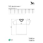 Men's T-shirt Malfini Slim Fit V-Neck 146 white