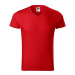 Men's T-shirt Malfini Slim Fit V-Neck 146 white