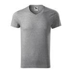 Men's T-shirt Malfini Slim Fit V-Neck 146 white