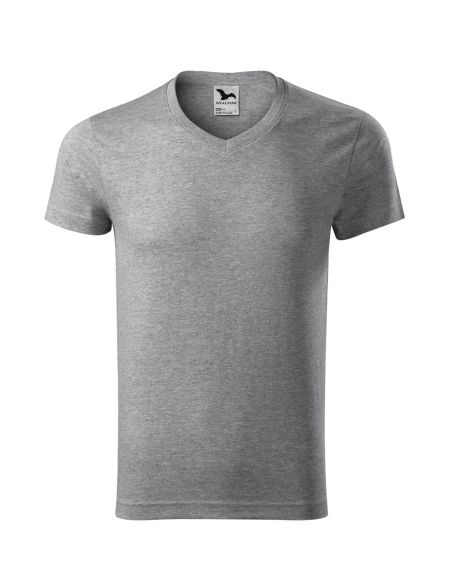 Men's T-shirt Malfini Slim Fit V-Neck 146 white
