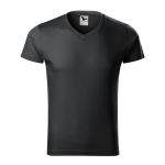 Men's T-shirt Malfini Slim Fit V-Neck 146 white