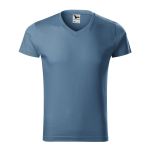 Herren T-Shirt Malfini Slim Fit V-Ausschnitt 146 weiß