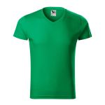 Men's T-shirt Malfini Slim Fit V-Neck 146 white