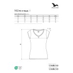 Women's T-shirt Malfini Fit V-Neck 162 white