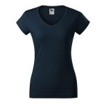 Tričko dámské Malfini Fit V-Neck 162 námořní modrá