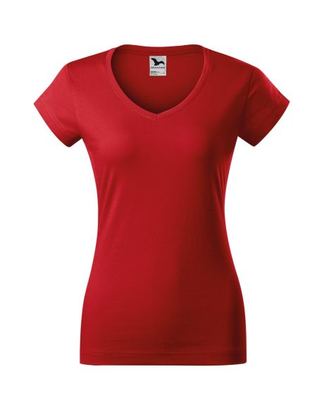Women's T-shirt Malfini Fit V-Neck 162 white