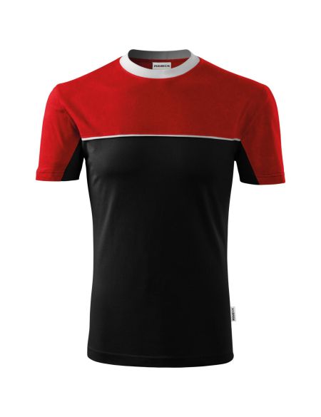 Zweifarbiges Unisex-T-Shirt Malfini Colormix 109 schwarz