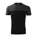 Unisex two-tone T-shirt Malfini Colormix 109 black