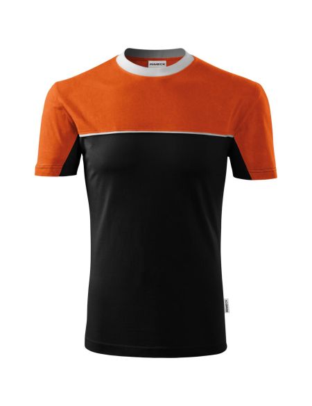 Unisex two-tone T-shirt Malfini Colormix 109 black