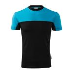 Tričko unisex dvoubarevné Malfini Colormix 109 tyrkysová
