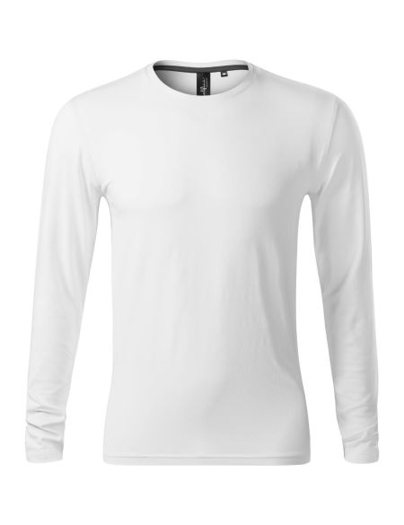 Tailliertes Langarm-T-Shirt für Herren Malfini Brave 155 weiß