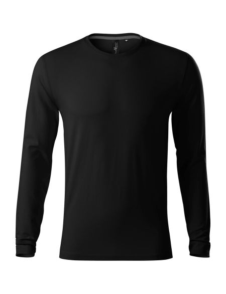 Men's fitted long sleeve T-shirt Malfini Brave 155 white