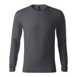 Men's fitted long sleeve T-shirt Malfini Brave 155 white