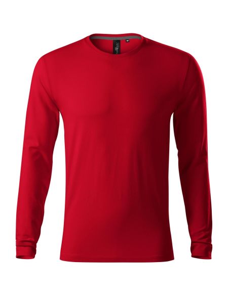 Men's fitted long sleeve T-shirt Malfini Brave 155 white