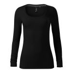 Women's fitted long-sleeved T-shirt Malfini Brave 156 white