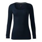 Women's fitted long-sleeved T-shirt Malfini Brave 156 white